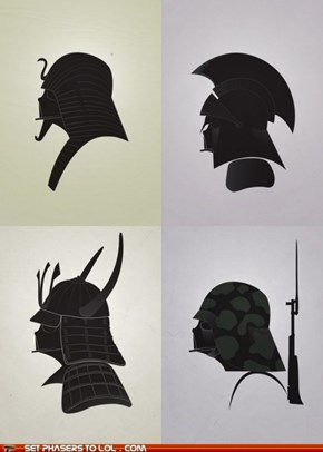 Star Wars - Darth Vader as Warriors from History