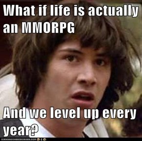 What if life is actually an MMORPG  And we level up every year?