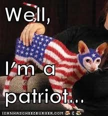 Well,  I'm a patriot...