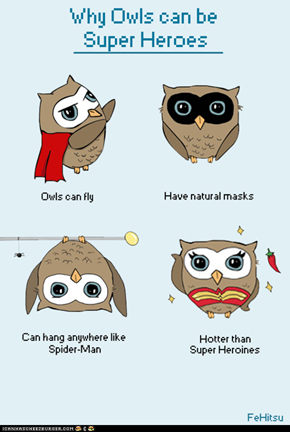 Why Owls Can Be Superheroes