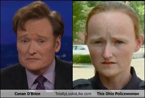 Conan O'Brien Totally Looks Like This Ohio Policewoman
