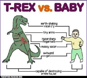T-Rex vs. Baby