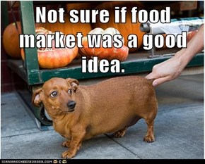 Not sure if food market was a good idea.
