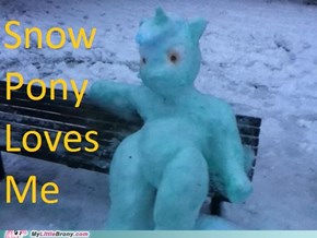 Snow pony loves me but Bonbon