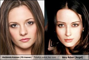 Mackenzie Rosman (7th Heaven) Totally Looks Like Amy Acker (Angel)