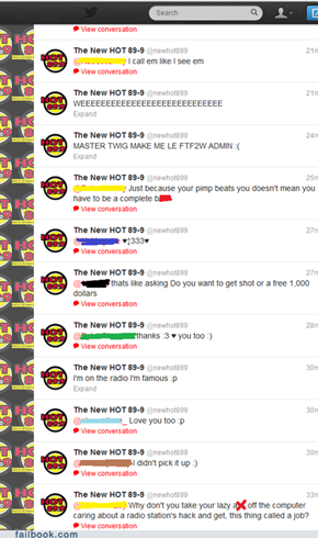 Hot 89.9 hacked