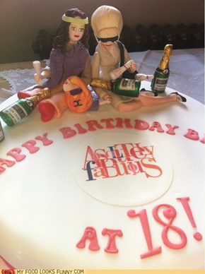 AbFab Birthday Cake