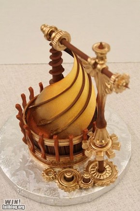Steampunk Da Vinci Cupcake WIN!