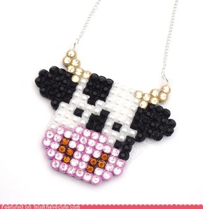 Super Sparkly Cow Necklace