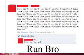 GET OUT. NOW. 