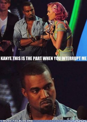 Kanye Is Not Amused