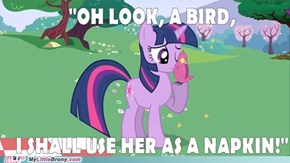 Twilight Sees A Bird