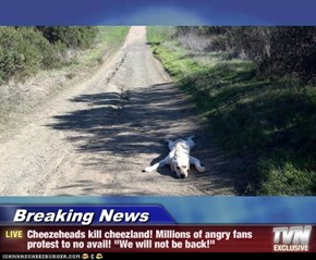 Breaking News - Cheezeheads kill cheezland! Millions of angry fans protest to no avail! "We will not be back!"