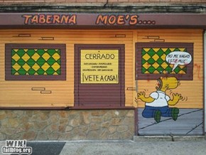 Moe's Tavern in Spain WIN