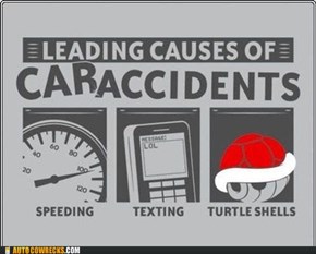 If You're Texting and Driving, You Can't Dodge the Red Shells