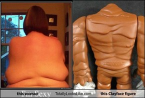 this woman Totally Looks Like this Clayface figure