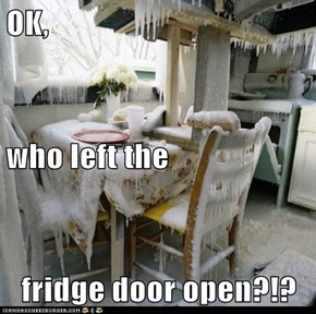OK, who left the fridge door open?!?