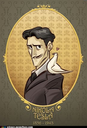 Cartoon Tesla