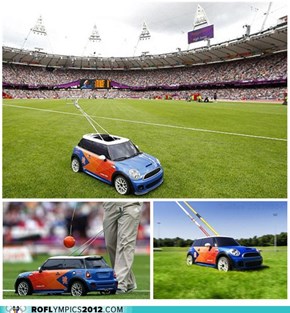 Mini R/C Mini Coopers to ferry javelins, discus in Olympics