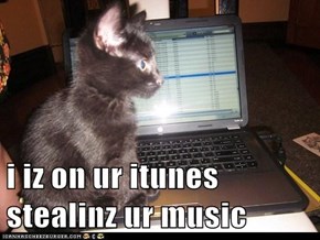 i iz on ur itunes stealinz ur music