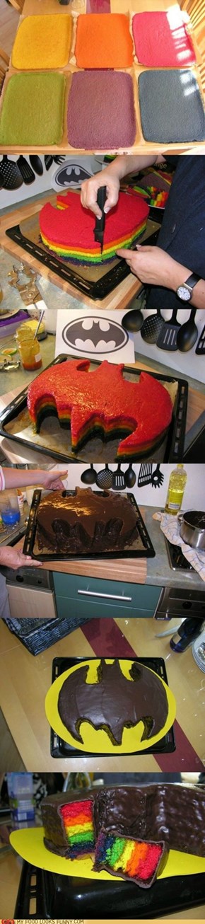 Rainbow Batcake