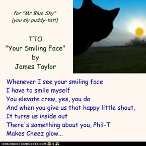 "Nothing But Blue Skies" (TTO "Your Smiling Face" by James Taylor)