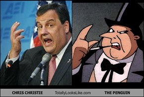CHRIS CHRISTIE Totally Looks Like THE PENGUIN