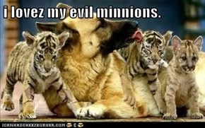 i lovez my evil minnions.