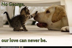No George,   our love can never be.