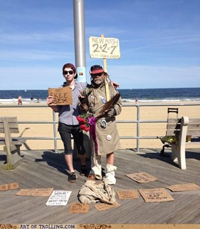 homeless sign guy win