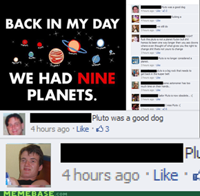 It's not a planet, it's a dog.