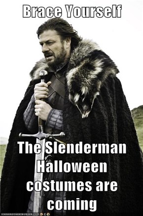 Brace Yourself  The Slenderman Halloween costumes are coming
