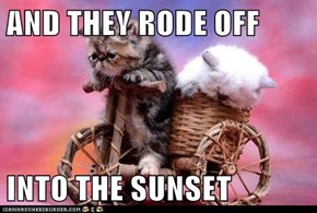 AND THEY RODE OFF  INTO THE SUNSET