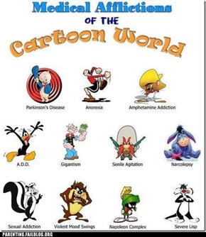 Medical Afflictions of the Cartoon World