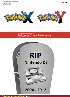 X and Y for 3DS = DS is Dead