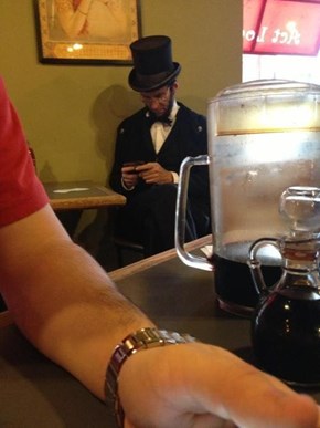 Even Honest Abe Likes Texting