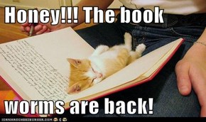 Honey!!! The book  worms are back!