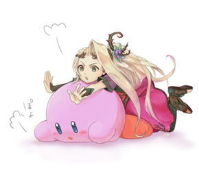 Aww.. Viridi and Kirby..