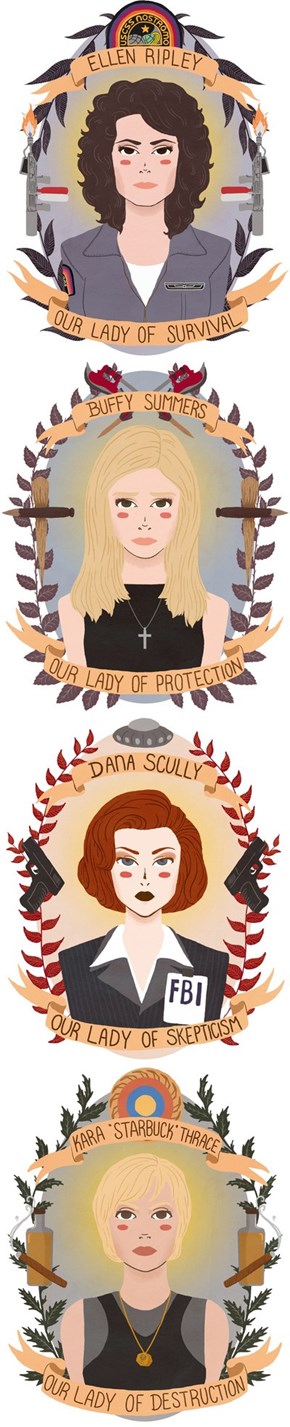 Patron Saints of Sci-Fi Heroines