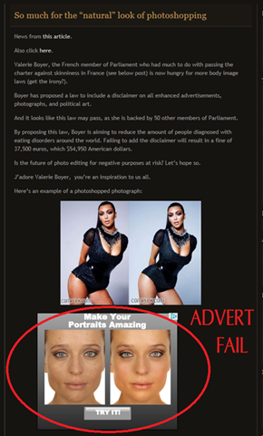 Webpage Advertising FAIL