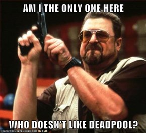 AM I THE ONLY ONE HERE  WHO DOESN'T LIKE DEADPOOL?