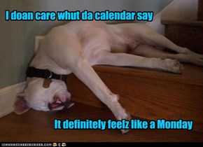I doan care whut da calendar say
