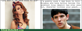 Lana Del Rey and Merlin 