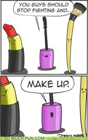Make up pun!
