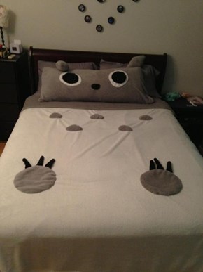 DIY Totoro Bedding