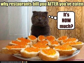 why restaurants bill you AFTER you've eaten