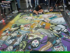 I bow to you, Otaku chalk artist...