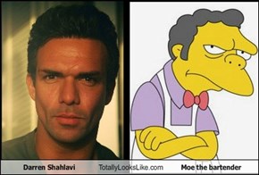 Darren Shahlavi Totally Looks Like Moe the bartender