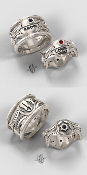Star Wars Wedding Rings