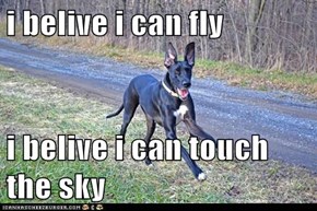 i belive i can fly  i belive i can touch the sky